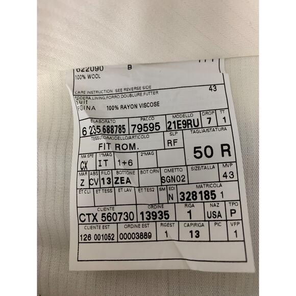 $15K MENS 40R ERMENEGILDO ZEGNA HAND MADE Pinstripe Charcoal BLACK TUXEDO SUIT - Picture 12 of 12